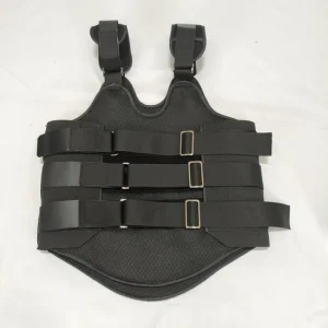 Customized Sizes Grey Black Lumbar Waist Support Back Brace Belt with Stainless Steel Pad